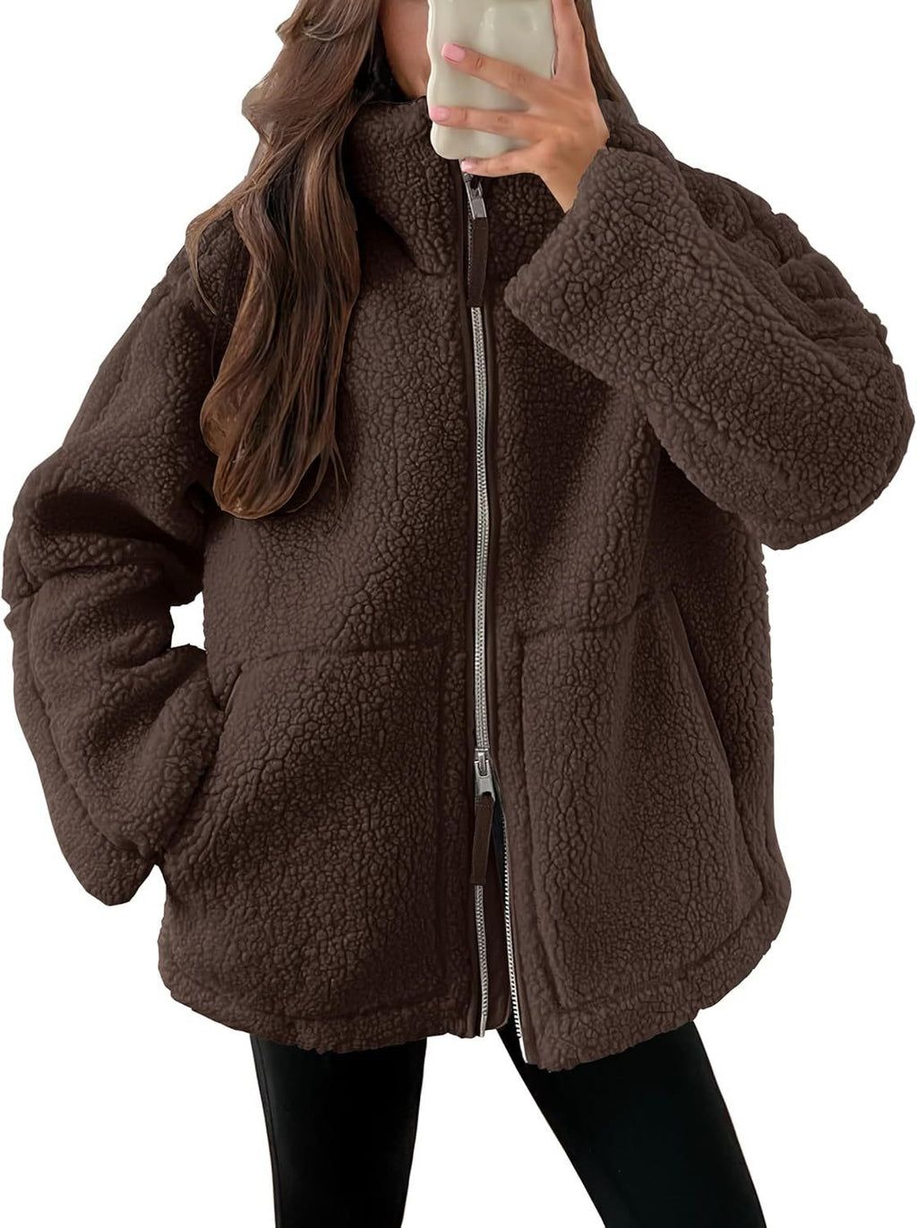 Women’s Coat | Loose Fit with Zipper Closure Winter Clothing