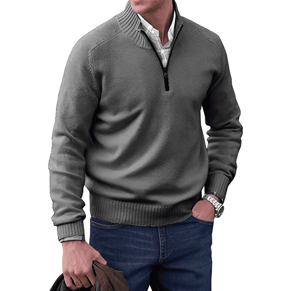 Matteo Ricci | Luxury Cashmere Men's Sweater with Zipper