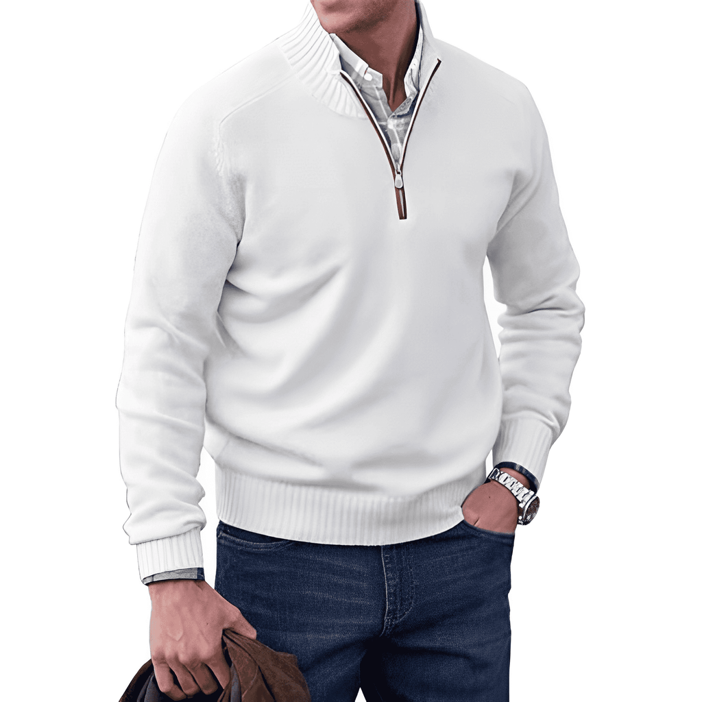 Matteo Ricci | Luxury Cashmere Men's Sweater with Zipper