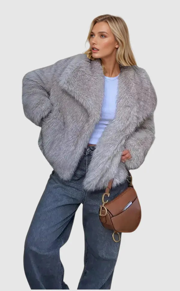 Luxury Women's Faux Fur Jacket | Warm and Elegant