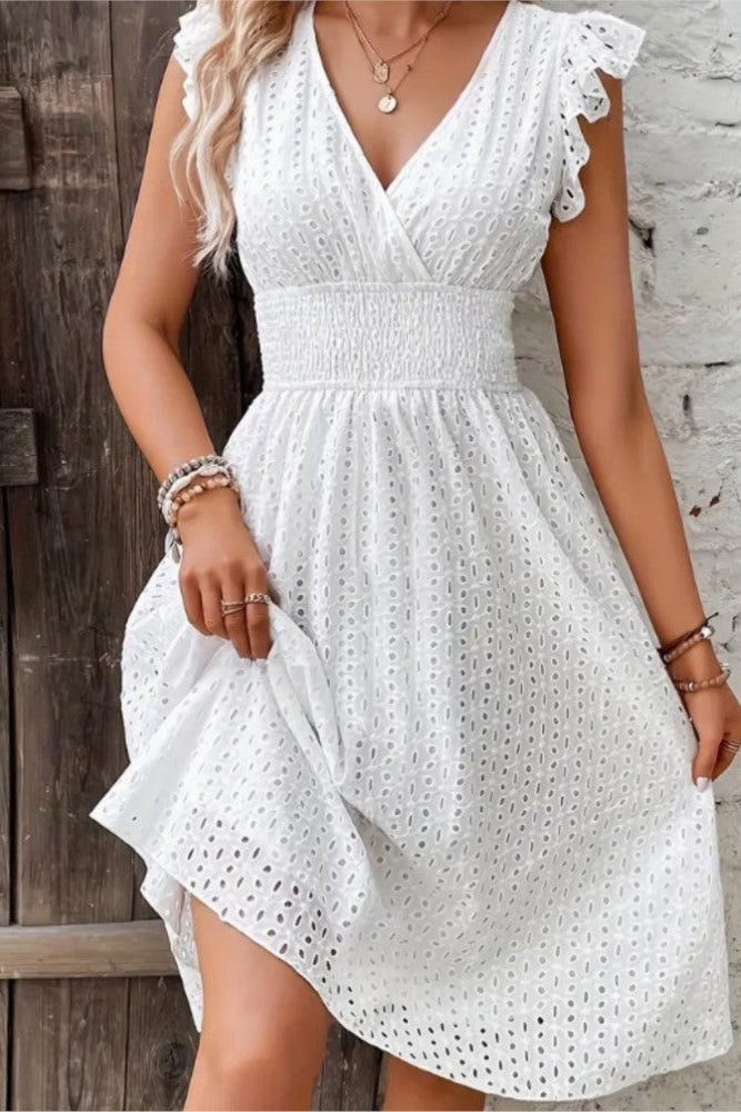 Jacquard Strapless Midi Dress for Women | Spring Summer Occasions