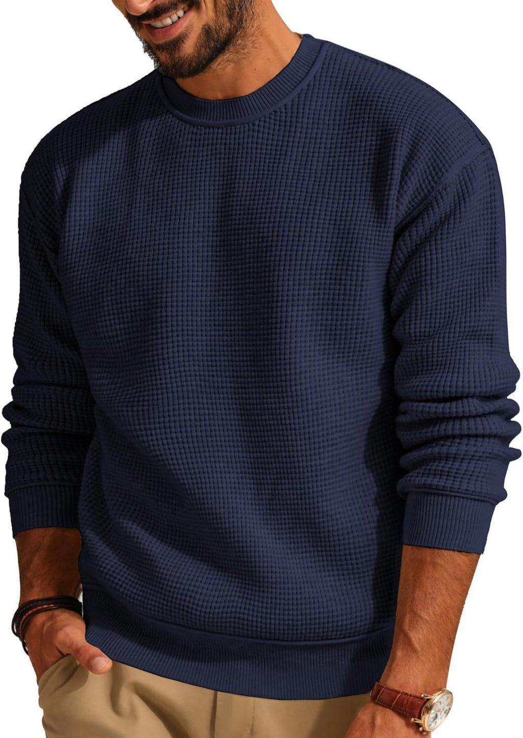Marco Alvarez | Luxe Men's Acrylic Sweater with Loose Fit