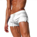 Men Swim Shorts | Drawstring Fitted Swim Trunks