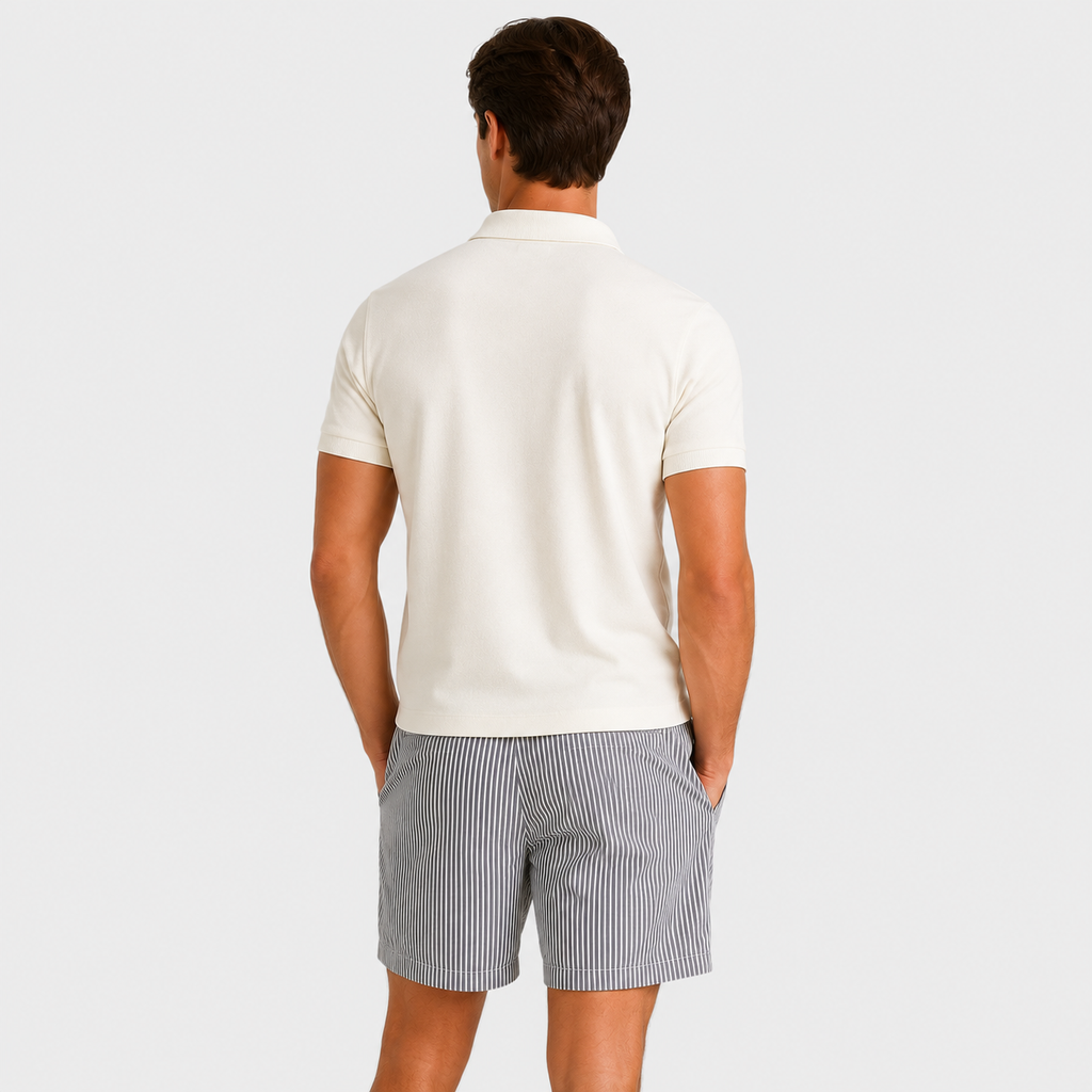 Striped Lightweight Relaxed Fit Shorts for Men