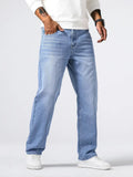 Stretch Denim Comfort Fit Jeans for Men | Soft Fabric Everyday Casual Wear