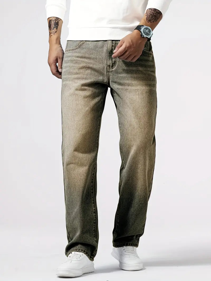 Stretch Denim Comfort Fit Jeans for Men | Soft Fabric Everyday Casual Wear