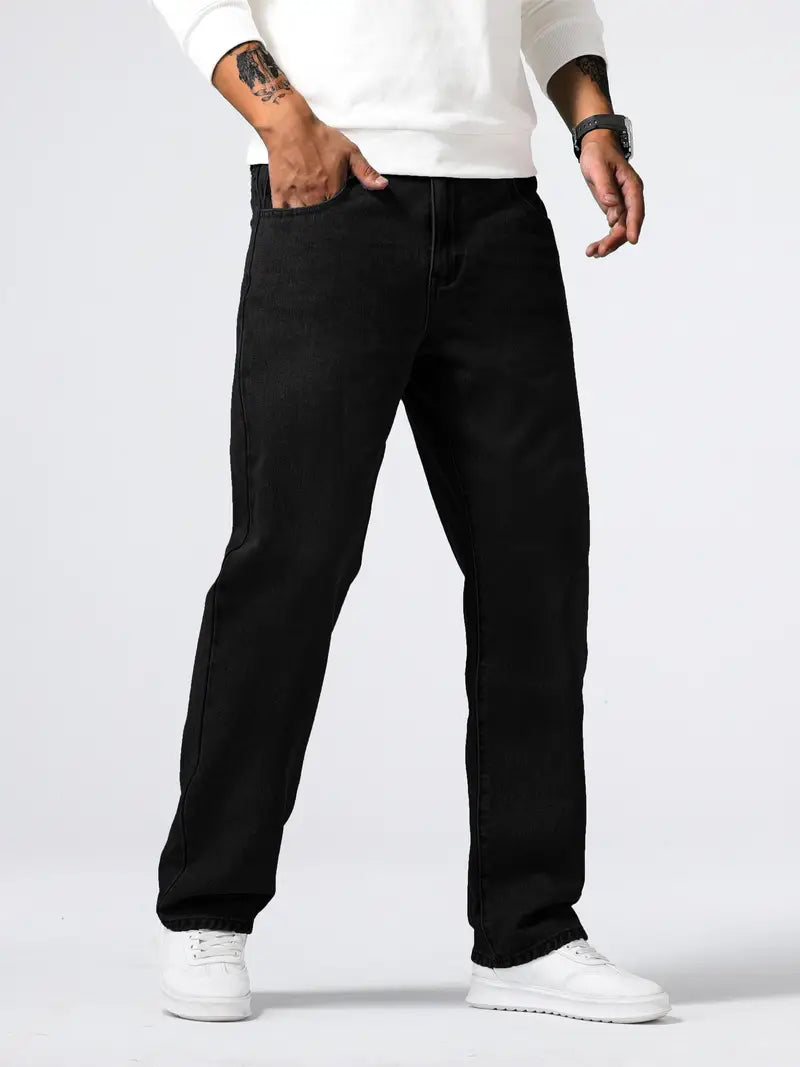 Stretch Denim Comfort Fit Jeans for Men | Soft Fabric Everyday Casual Wear
