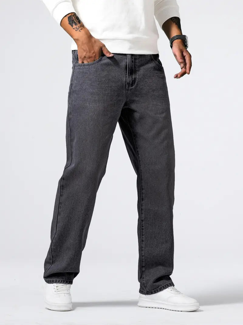 Stretch Denim Comfort Fit Jeans for Men | Soft Fabric Everyday Casual Wear