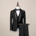 Shawl Lapel Three Piece Tuxedo Suit with Vest and Pants for Men | Wedding Gala
