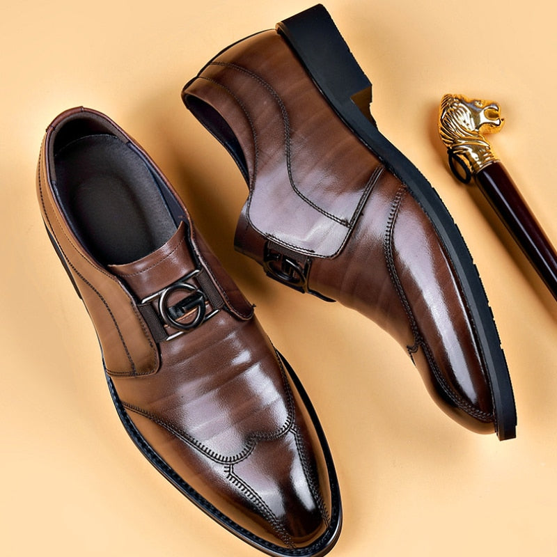 Brown and Black Slip-On Loafers for Men | Office and Formal Wear
