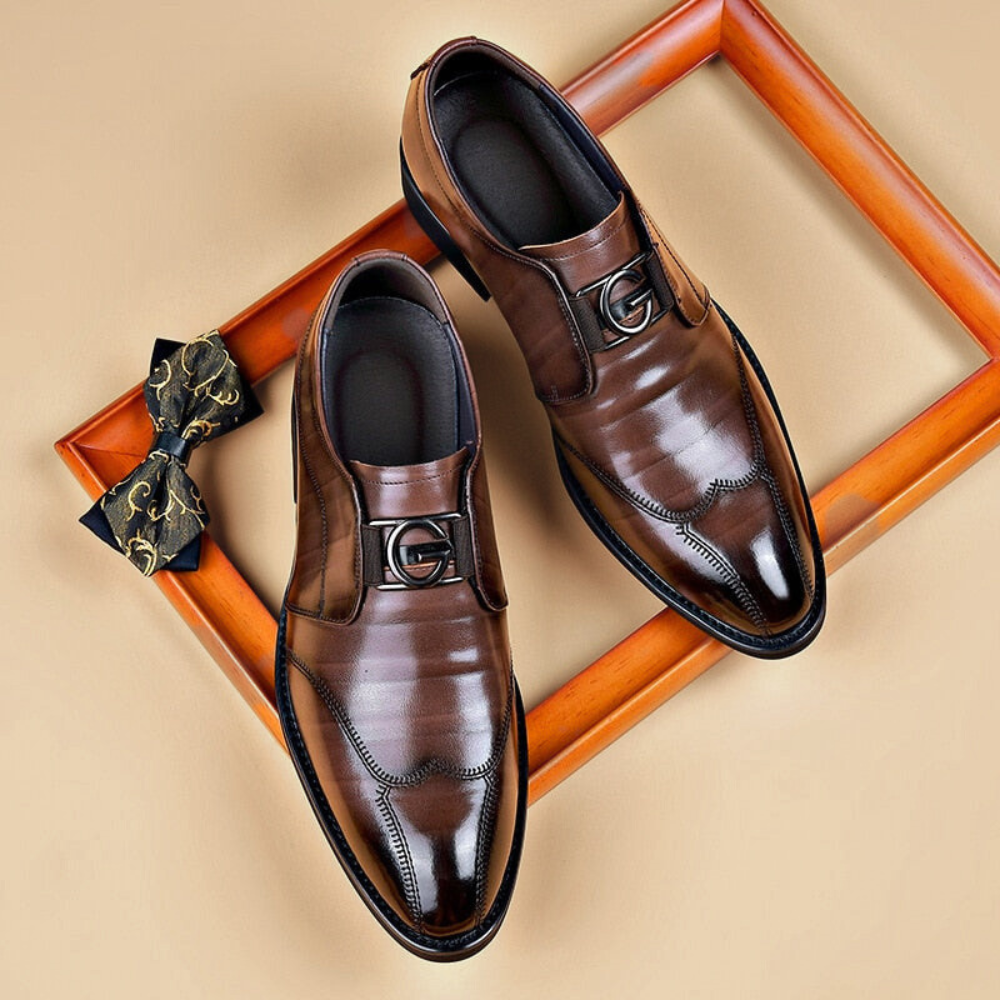 Brown and Black Slip-On Loafers for Men | Office and Formal Wear