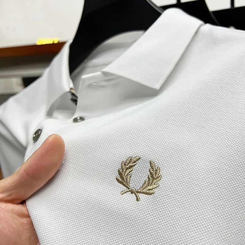Stretch Breathable Collared Polo Shirt for Men | Office and Casual Wear