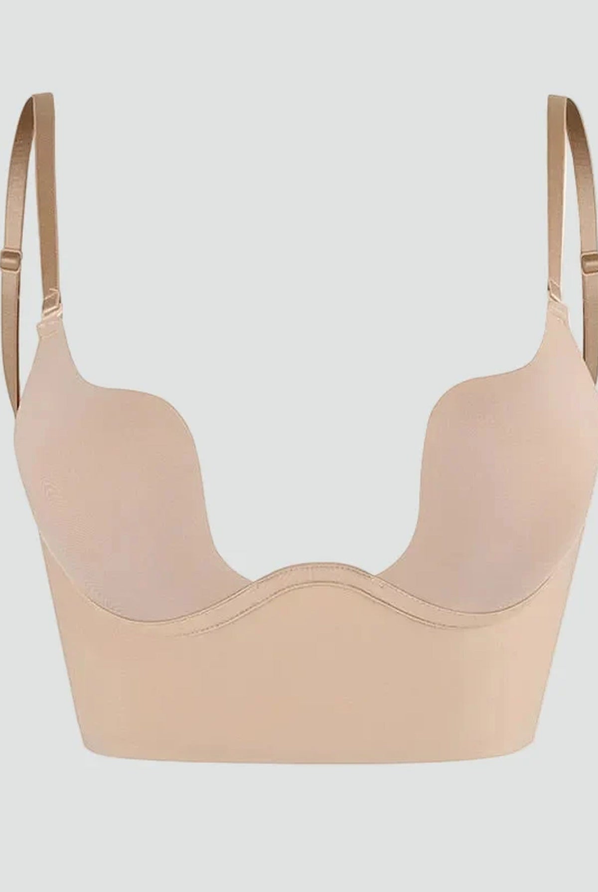 Seamless Backless Push Up Bra with Adjustable Straps for Women | Everyday Wear