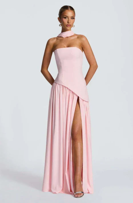 Maxi Evening Gown for Women | Flared Formal Dress