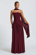 Maxi Evening Gown for Women | Flared Formal Dress