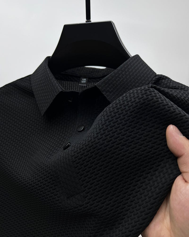 Mesh Short Sleeve Polo Shirt for Men | Breathable Fabric for Sport