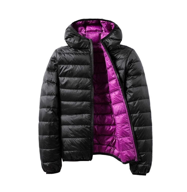 Women's Transitional Jacket | Reversible Design with Fixed Hood