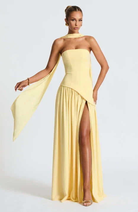Maxi Evening Gown for Women | Flared Formal Dress