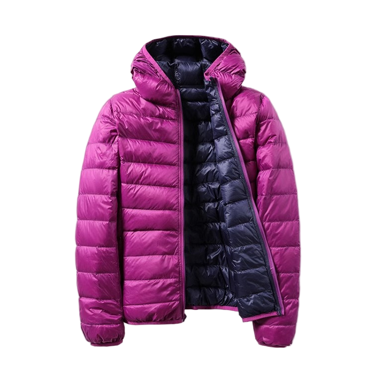 Women's Transitional Jacket | Reversible Design with Fixed Hood