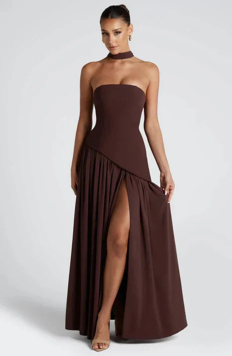 Maxi Evening Gown for Women | Flared Formal Dress