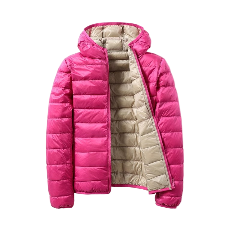 Women's Transitional Jacket | Reversible Design with Fixed Hood
