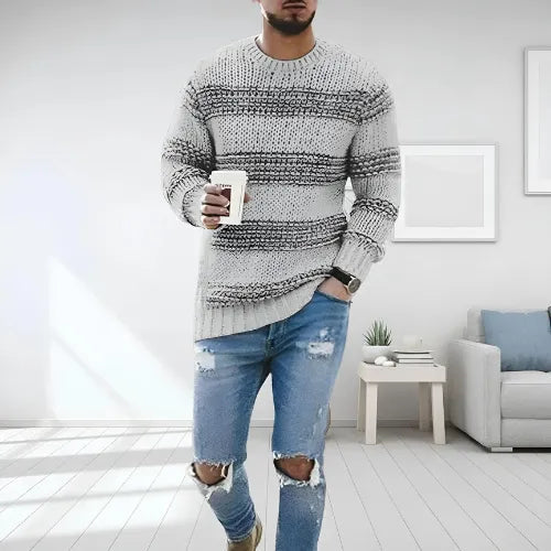 Sven™ Stylish Striped Men's Sweater