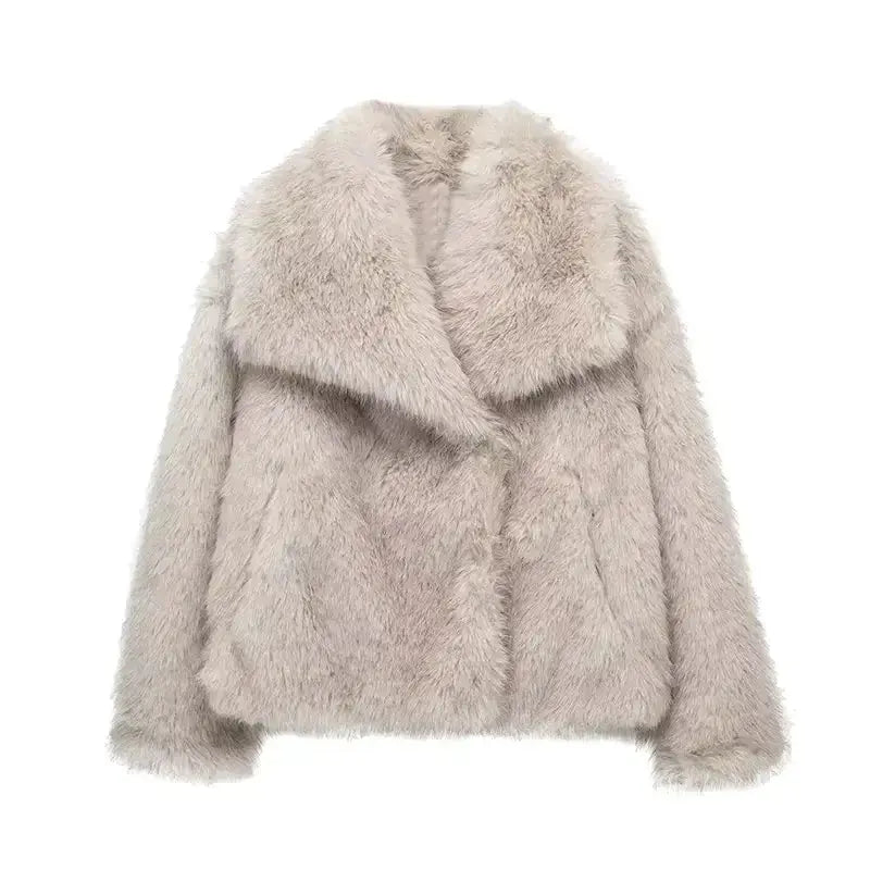 Luxury Women's Faux Fur Jacket | Warm and Elegant