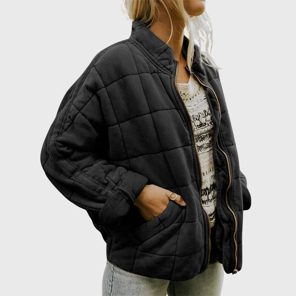Lightweight Quilted Fitted Jacket for Women | Wrinkle Resistant