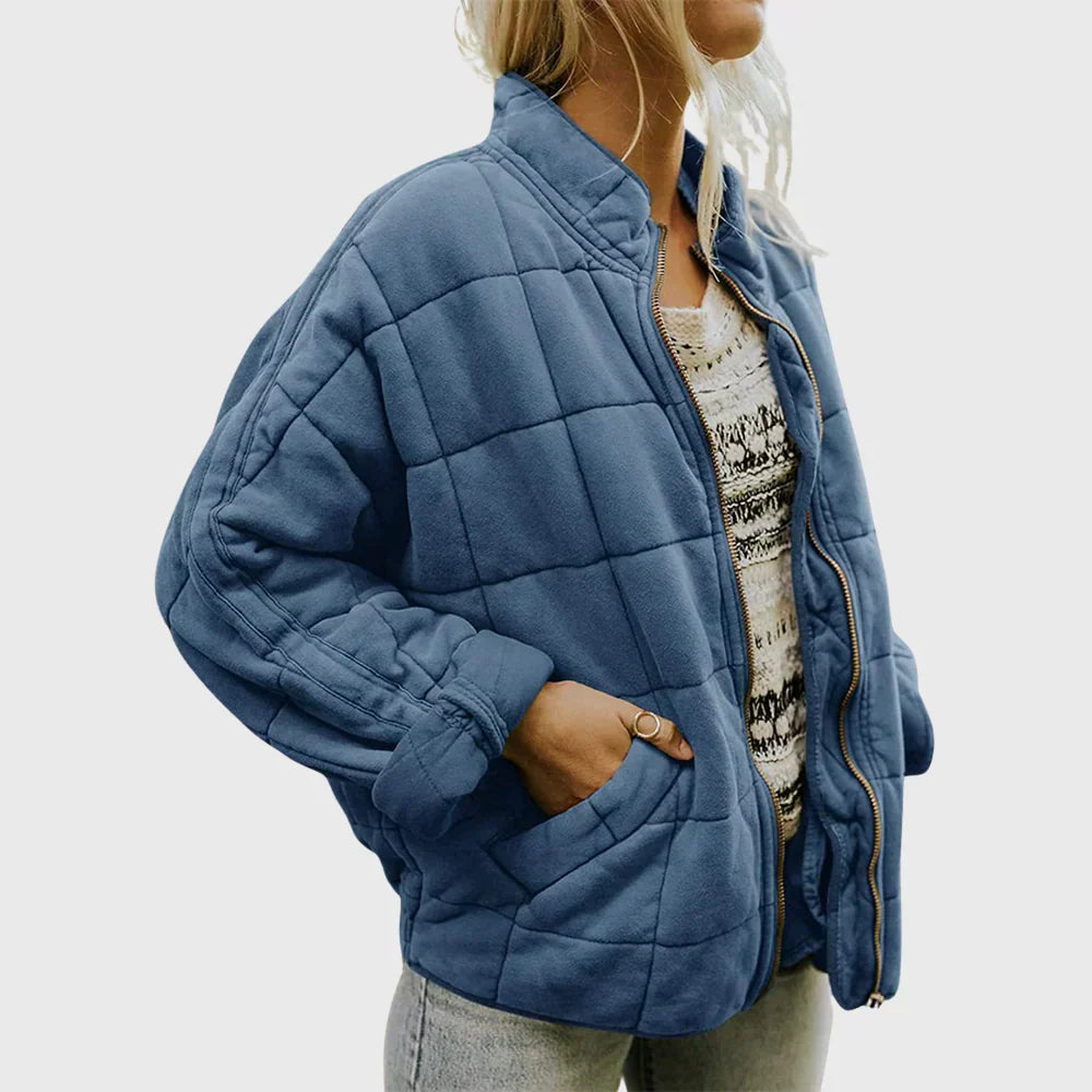 Lightweight Quilted Fitted Jacket for Women | Wrinkle Resistant
