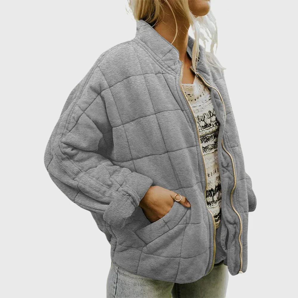 Lightweight Quilted Fitted Jacket for Women | Wrinkle Resistant