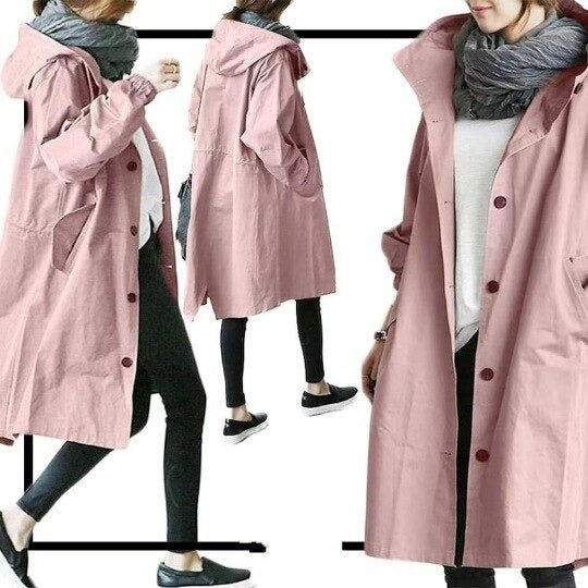 Water Repellent Regular Fit Adjustable Trench Coat for Women | Rainwear