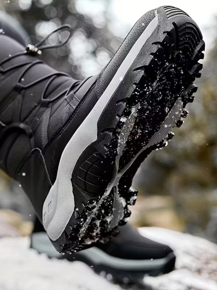 Waterproof Insulated Winter Snow Boots with Slip Resistant Sole for Men