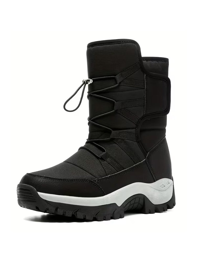 Waterproof Insulated Winter Snow Boots with Slip Resistant Sole for Men