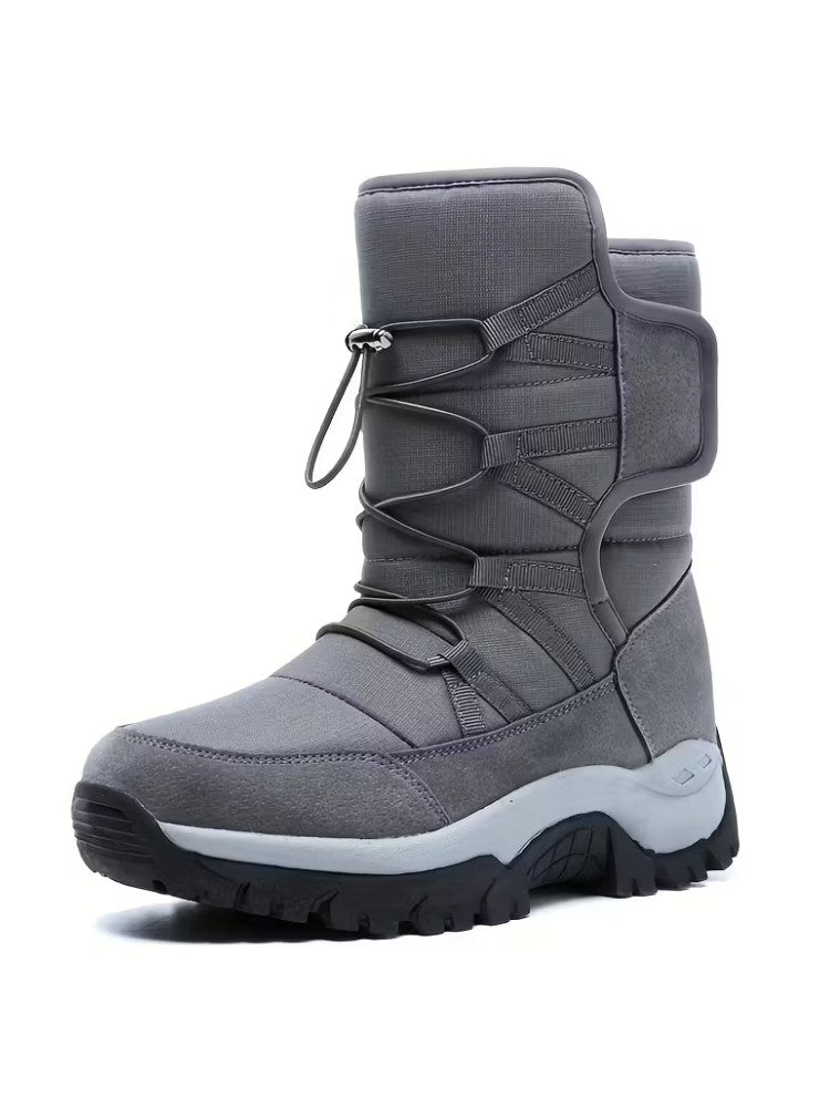 Waterproof Insulated Winter Snow Boots with Slip Resistant Sole for Men