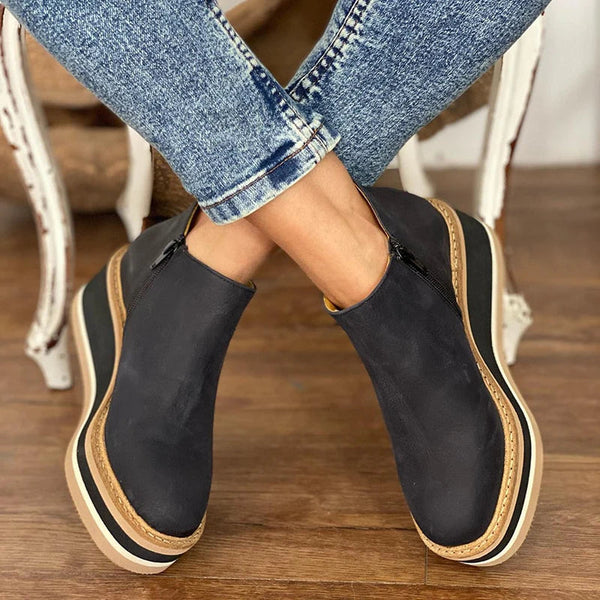 Lightweight Fall Ankle Boots for Women | Beige, Black, Khaki, Brown, Blue