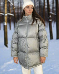 Women's Winter Coat | Quilted Loose Fit with High Collar