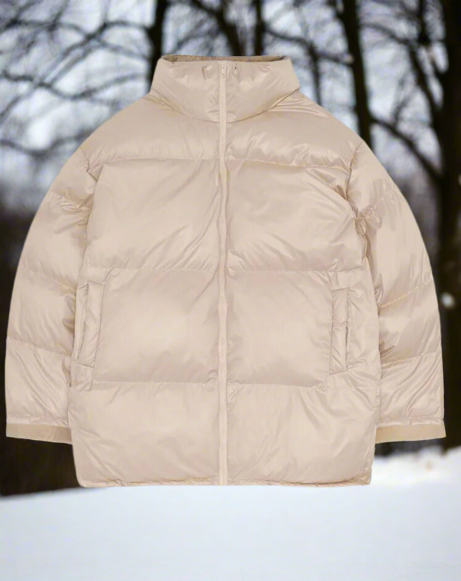 Women's Winter Coat | Quilted Loose Fit with High Collar