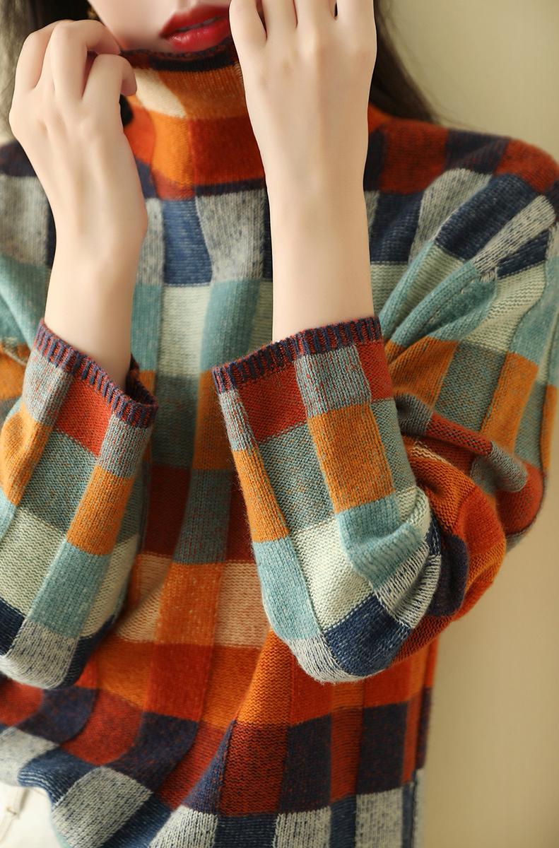 Louisa™ Colorful Checkered Sweater
