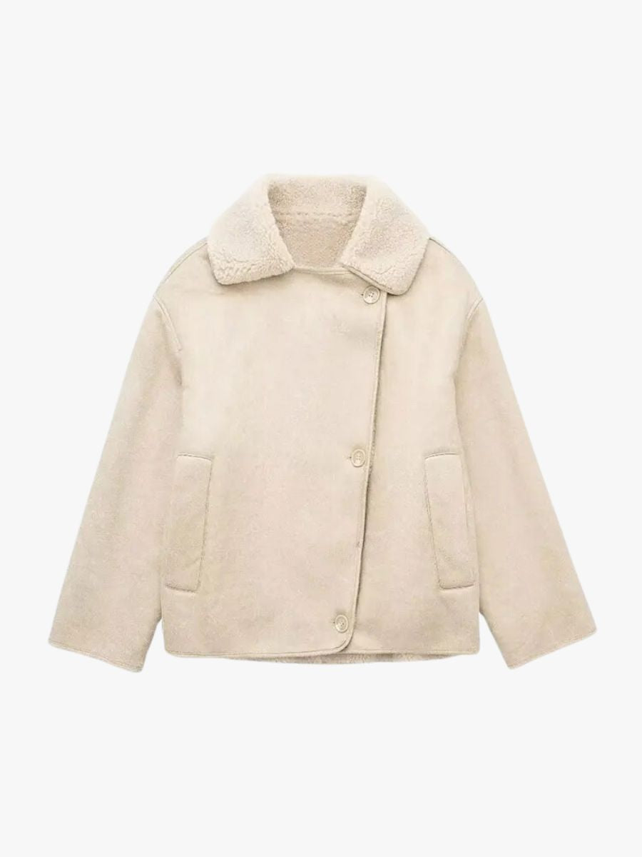 Women's Jacket | Faux Leather Warm Cut
