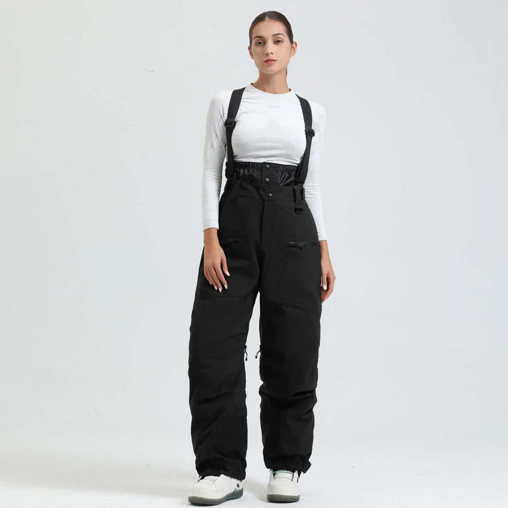 Waterproof Insulated Ski Pants with Suspenders and Zip Fly for Men | Snow Sports
