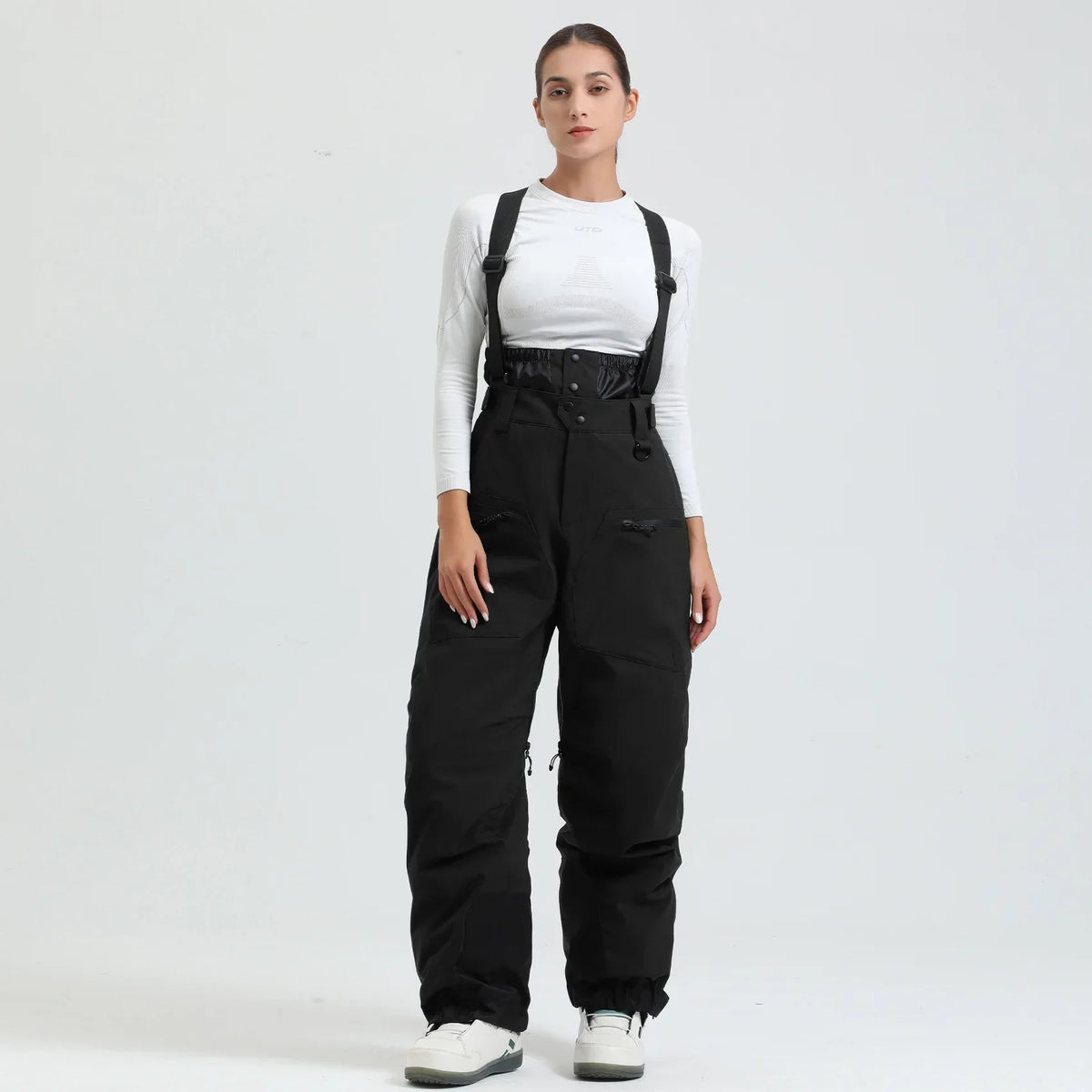 Waterproof Insulated Ski Pants with Suspenders and Zip Fly for Men | Snow Sports