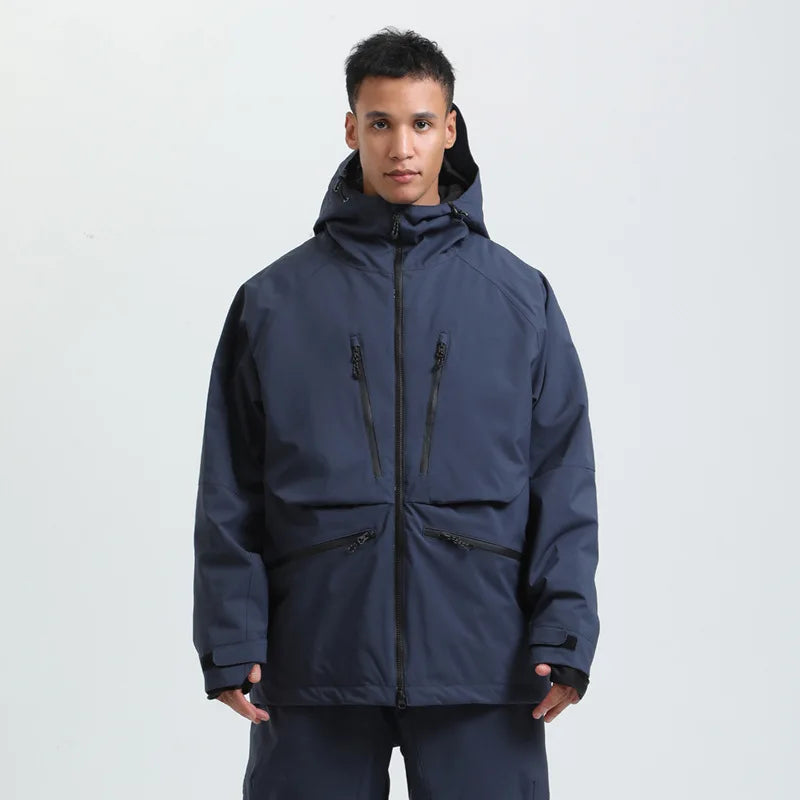 Waterproof Breathable Hooded Ski Jacket for Men and Women | Winter Sports