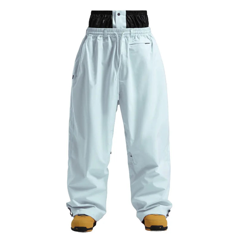 Wide Leg High Waist Outdoor Pants for Men | Drawstring Adjustable Fit Design