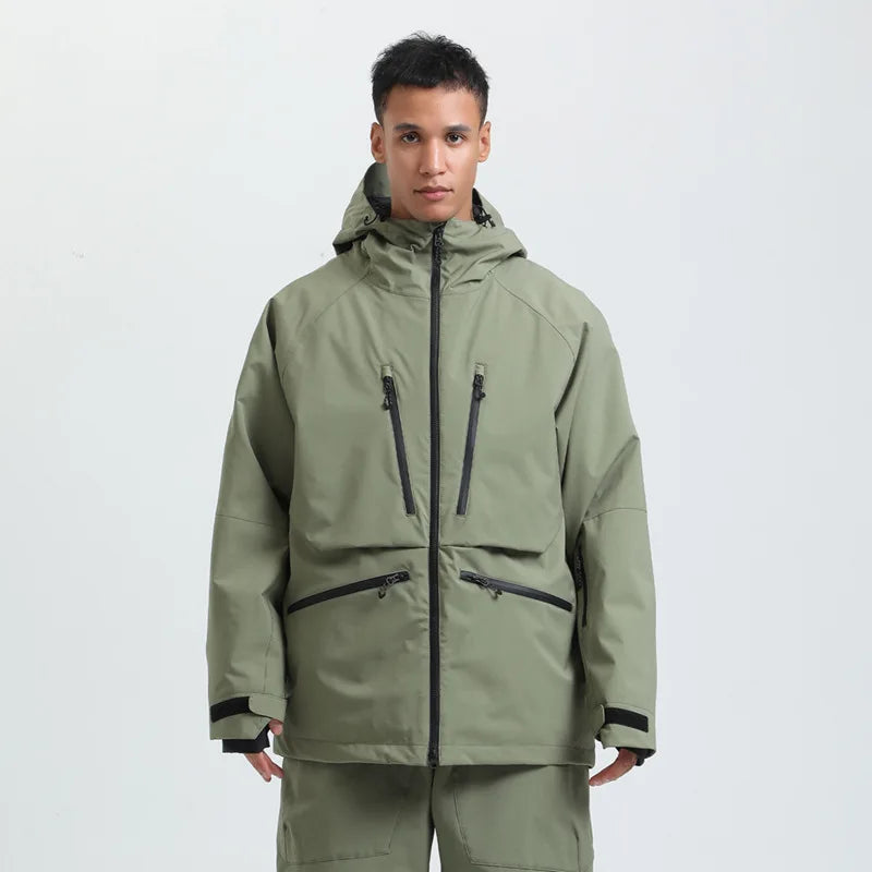 Waterproof Breathable Hooded Ski Jacket for Men and Women | Winter Sports