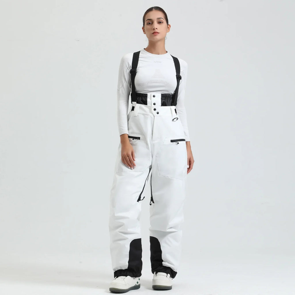 Waterproof Insulated Ski Pants with Suspenders and Zip Fly for Men | Snow Sports