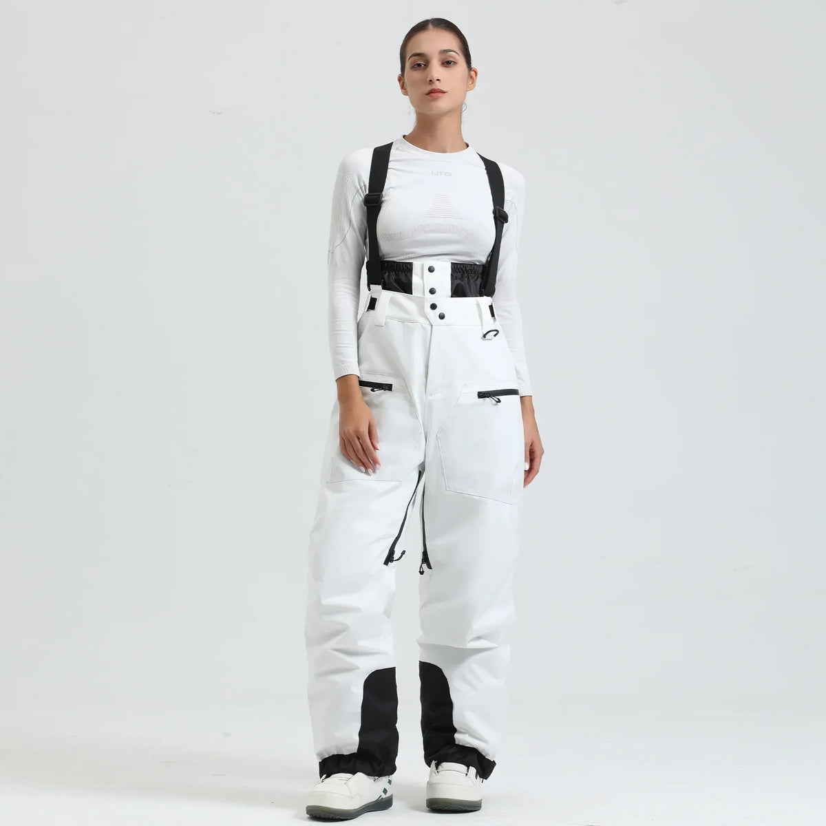 Waterproof Insulated Ski Pants with Suspenders and Zip Fly for Men | Snow Sports