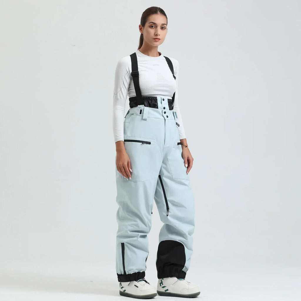 Waterproof Insulated Ski Pants with Suspenders and Zip Fly for Men | Snow Sports