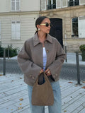 Women's Coat | Loose Fit Button-Up for Fall and Winter