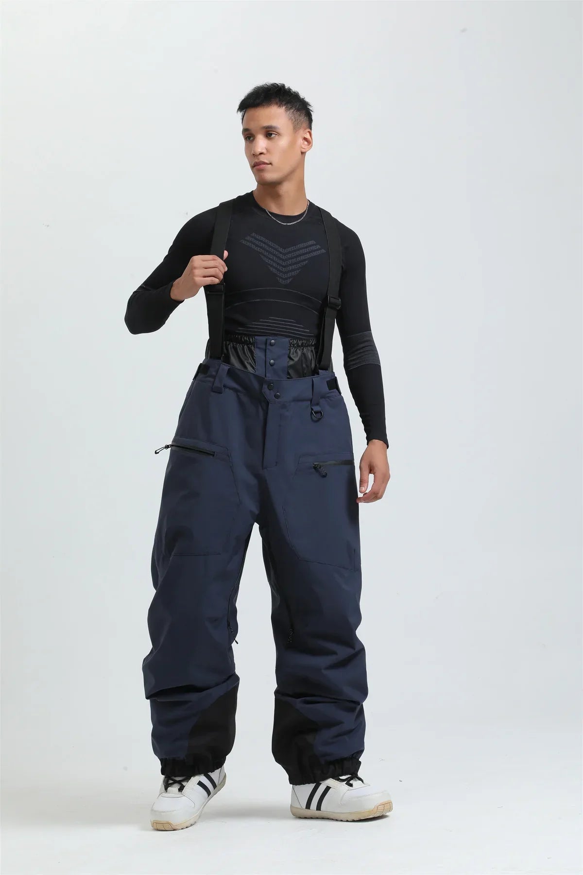 Waterproof Insulated Ski Pants with Suspenders and Zip Fly for Men | Snow Sports