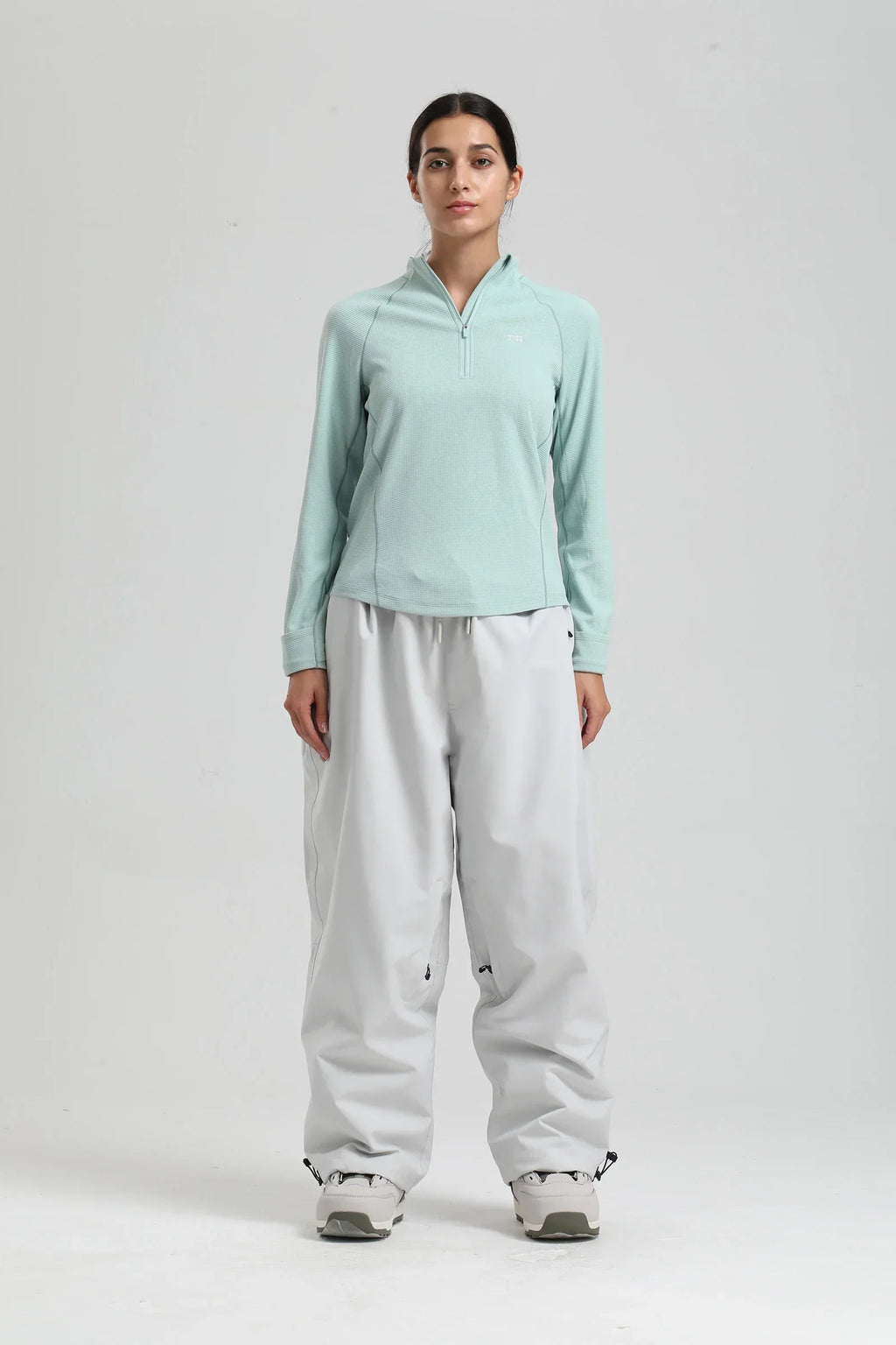 Wide Leg High Waist Outdoor Pants for Men | Drawstring Adjustable Fit Design